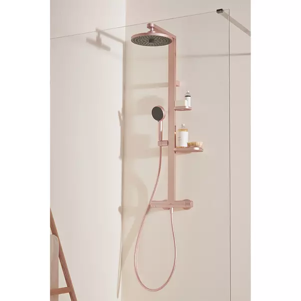 Para de dus din aluminiu Ideal Standard Alu+ rose mat cu 2 tipuri de jet — imaginea 5