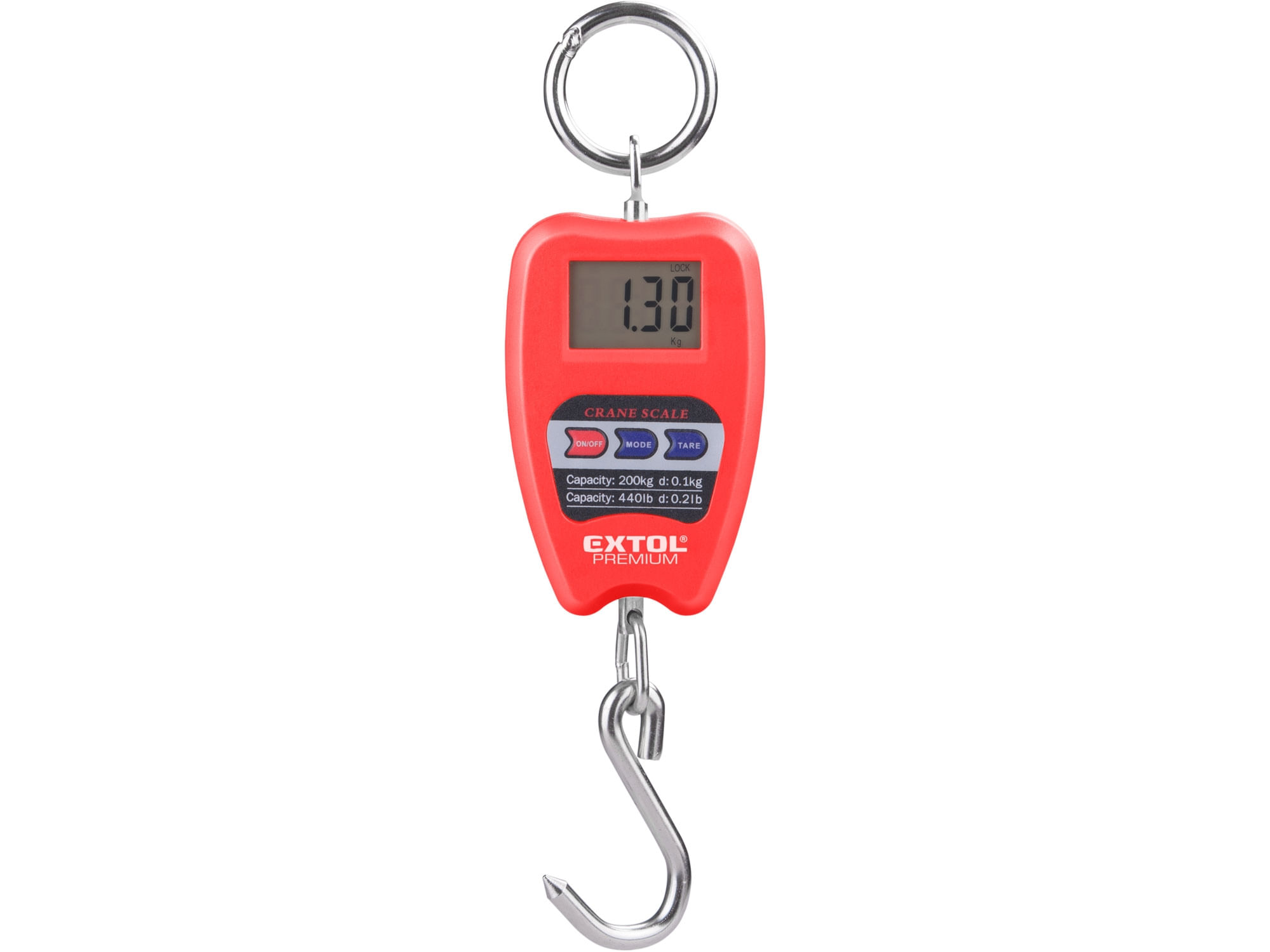 Cantar digital portabil, EXTOL PREMIUM, 8822000, max 200 kg
