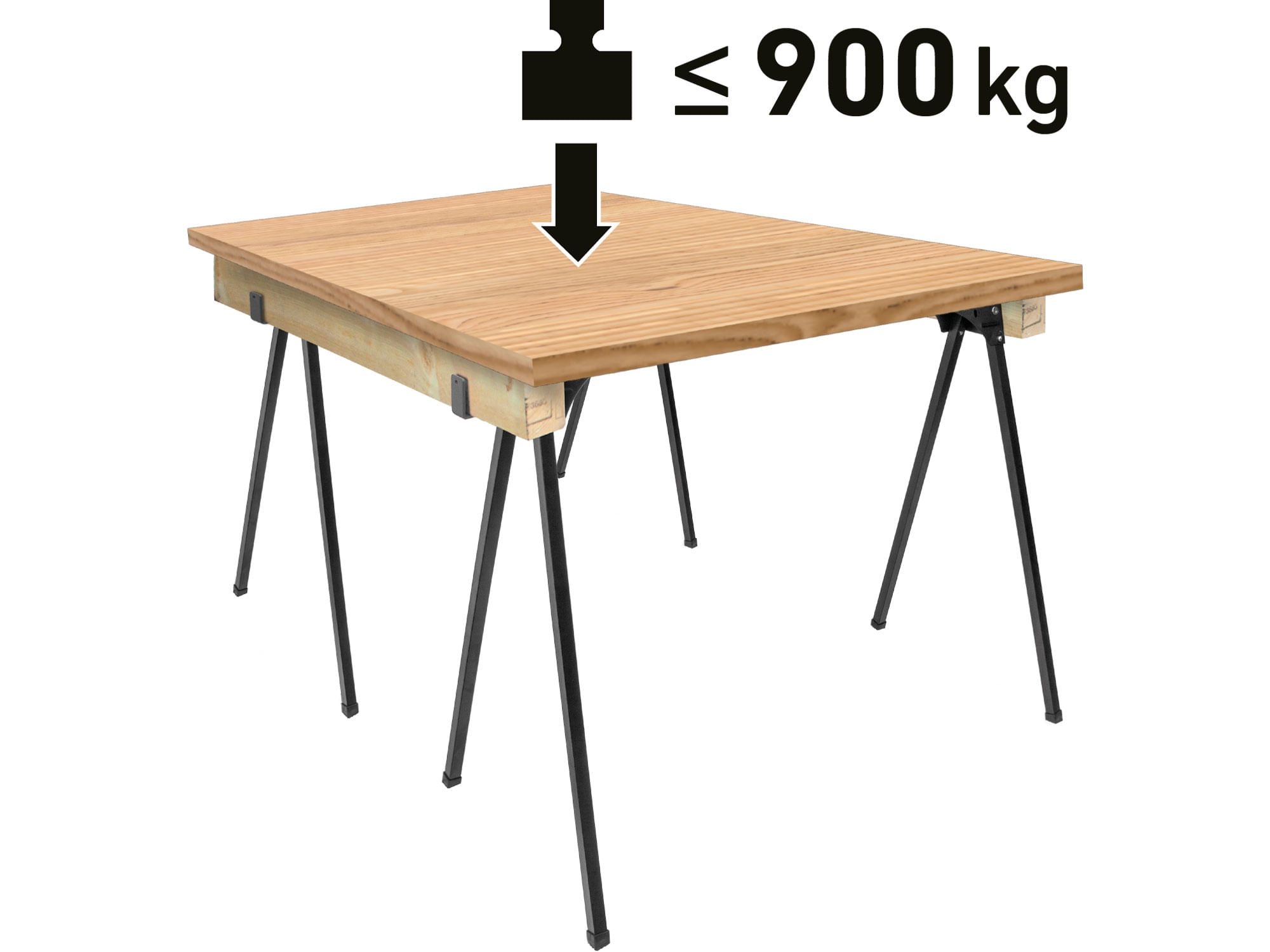 Capra pliabila, EXTOL CRAFT, 956070, 450kg, 76cm — imaginea 3