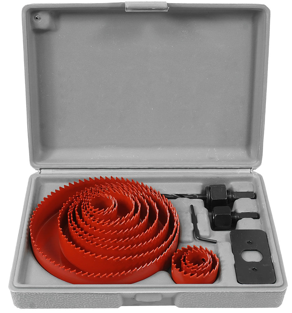 Set de burghie pentru lemn 19-127 mm 12+4 buc., VERKE, V05500