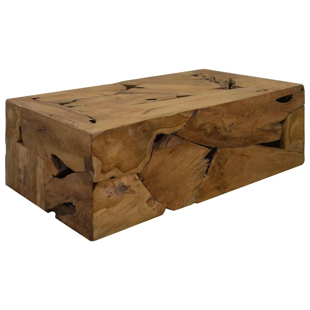 Masuta de cafea, 90 x 50 x 30 cm, lemn de tec natural, maro