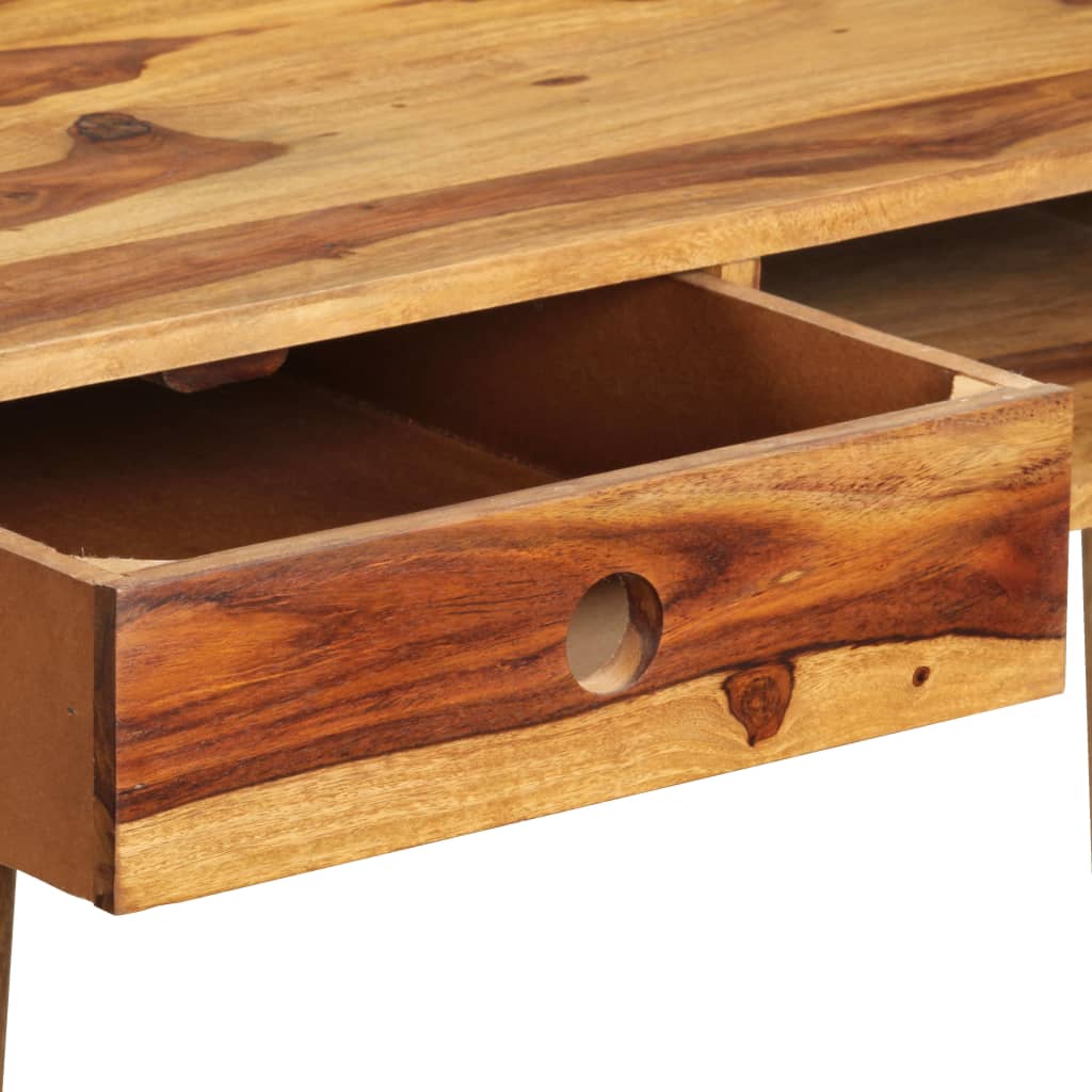 Birou 110x55x76 cm, lemn masiv de acacia — imaginea 5