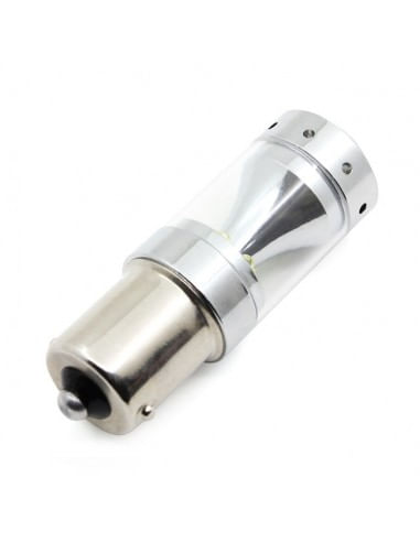 Led auto PORTOCALIU 60W BA15S Canbus cu leduri CREE