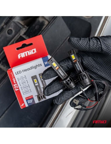 Set 2 leduri auto H1 Canbus, 68W, 7646Lm, 6000k, 12V-24V, Amio - imagine 5