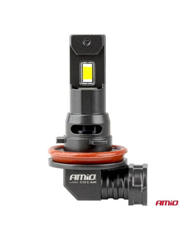 Set 2 leduri auto H8, H9, H11, H16 Canbus, 68W, 7646Lm, 6000k, 12V-24V, Amio