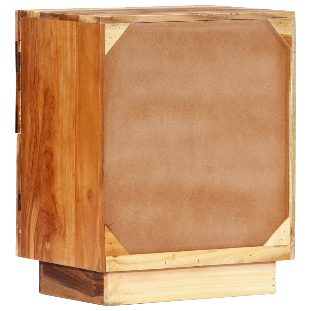 Noptiera, 40 x 30 x 50 cm, lemn masiv reciclat — imaginea 3