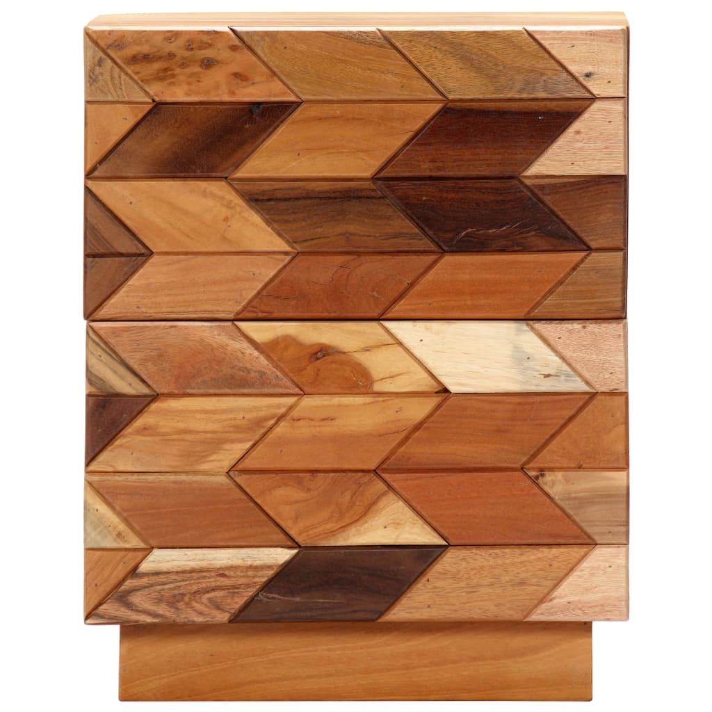 Noptiera, 40 x 30 x 50 cm, lemn masiv reciclat — imaginea 4