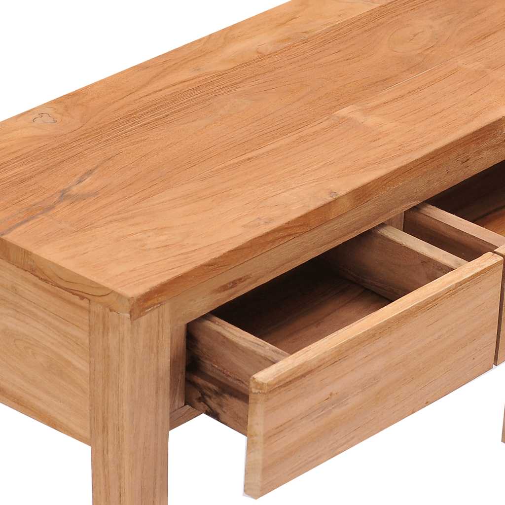 Masa consola, 110 x 35 x 75 cm, lemn masiv de tec — imaginea 6