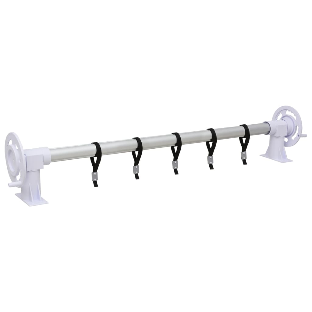 Derulator de prelata pentru piscina cu baza din plastic