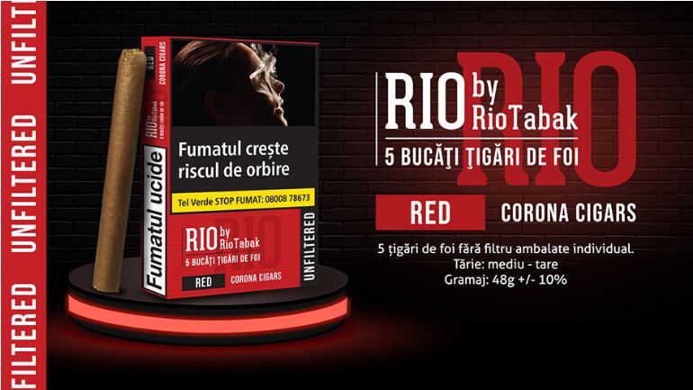 Tigari de Foi RIO Red by RioTabak 48g (5) - imagine 2