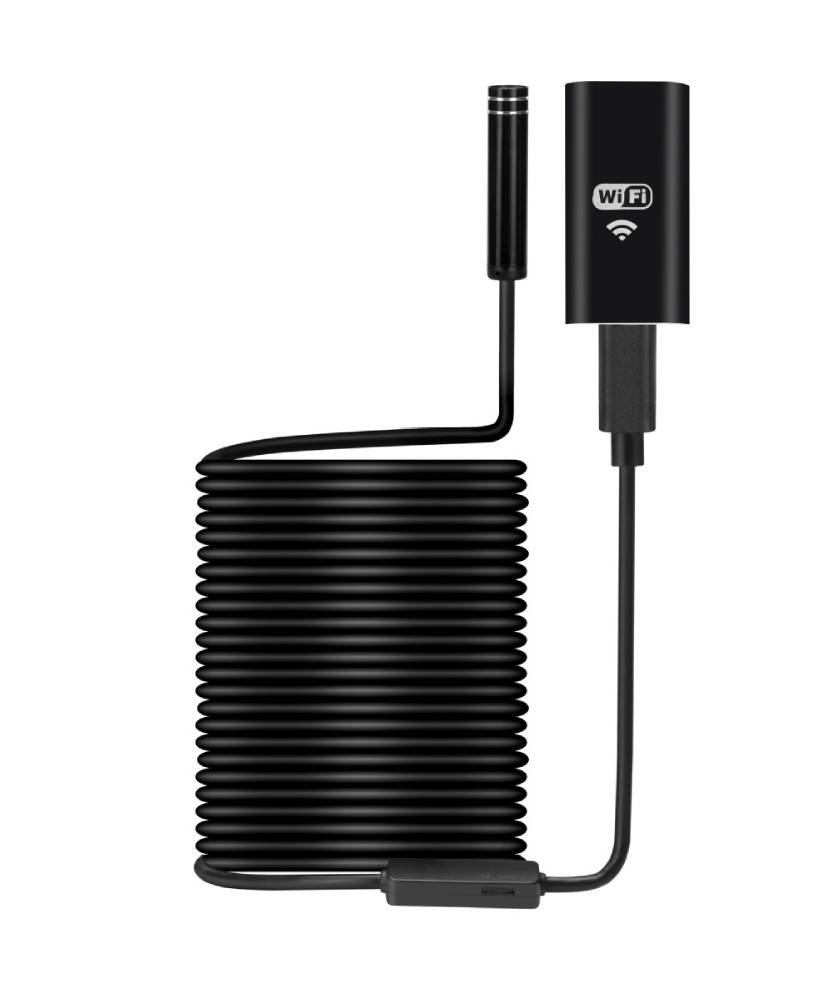Endoscop cu camera video, cablu dur 10 metri, HD, conectare la telefon sau laptop, LED-uri diferite intensitati