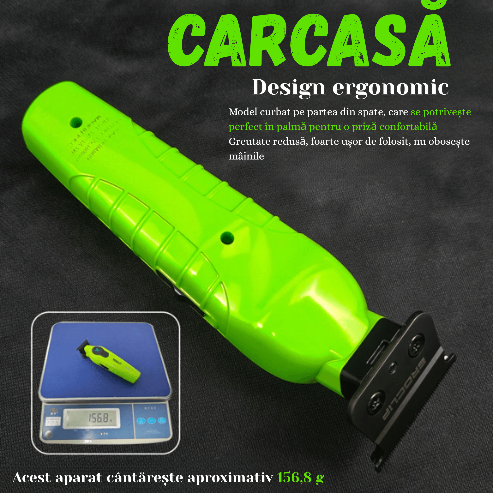 Set Masina de Tuns si Trimmer Profesional BIRAI BRDPRO, Motore Puternice 7000/7700 RPM, Accesorii Incluse, Ideal - imagine 14