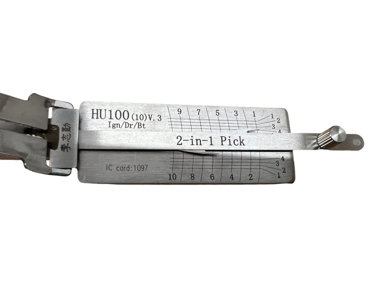 Decodor auto Lishi HU100-10 2 in 1 pick pentru chei Opel Vauxhall Saab, si masini americane, lama HU100 10-cut - imagine 2