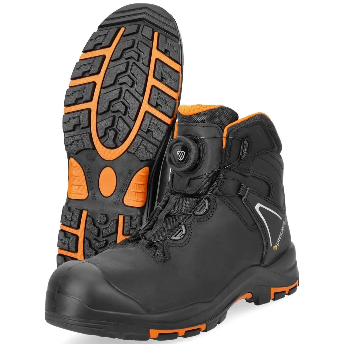 Bocanci de protectie cu bombeu din compozit, Procera, Centaur Black Spin, S3 Negru — imaginea 3
