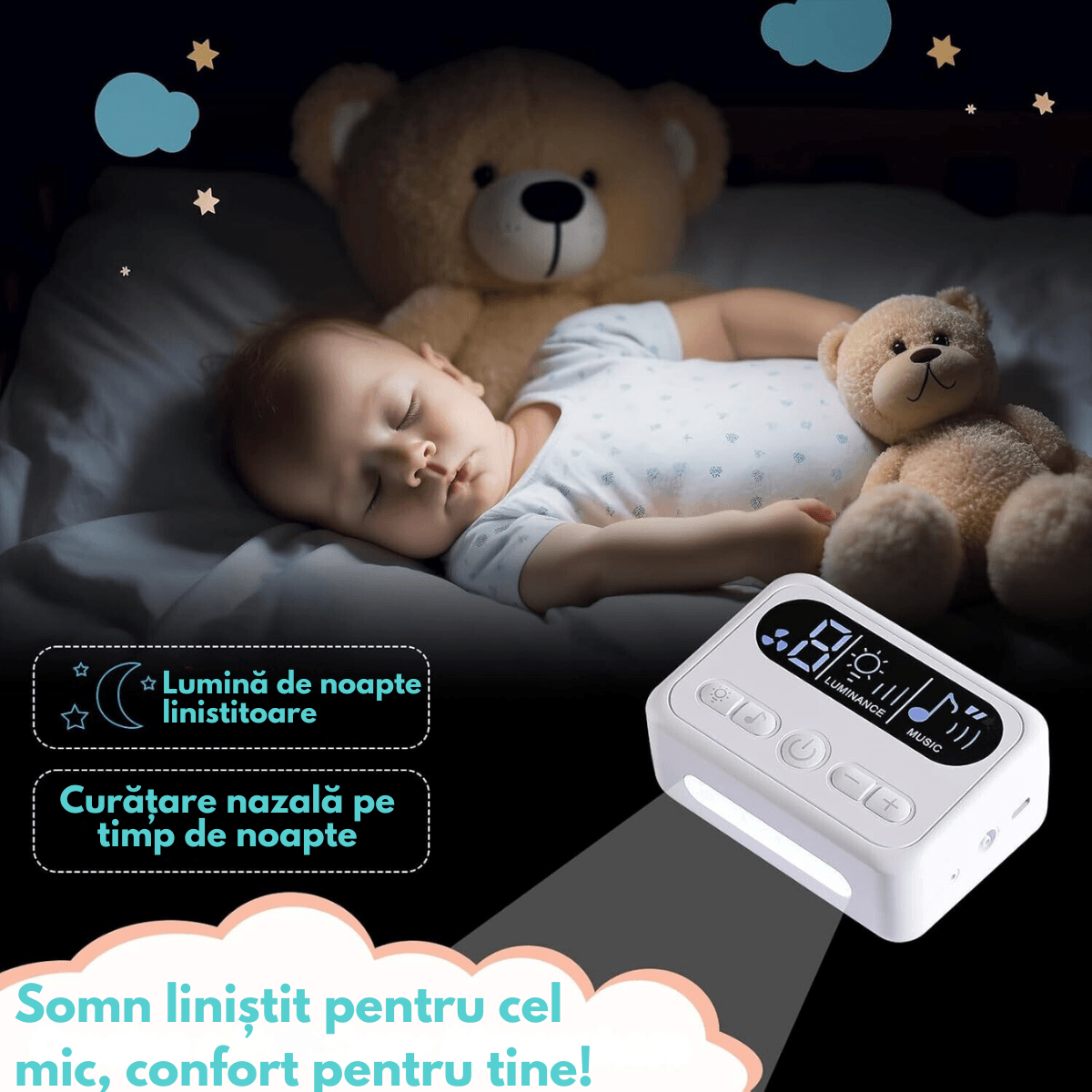 Aspirator nazal electric pentru bebelusi si copii silentios Qova®, 9 Trepte Aspiratie reglabile, 3 varfuri din Silicon - imagine 9