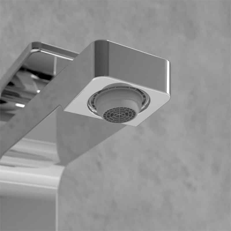 Baterie lavoar Villeroy & Boch, Architectura Square, fara ventil, crom — imaginea 3