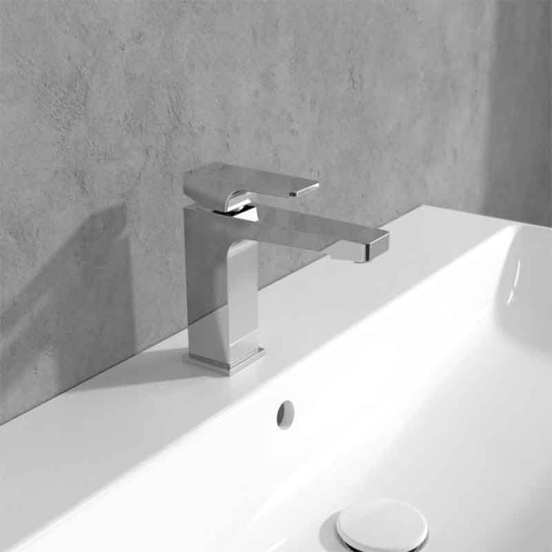 Baterie lavoar Villeroy & Boch, Architectura Square, fara ventil, crom — imaginea 5