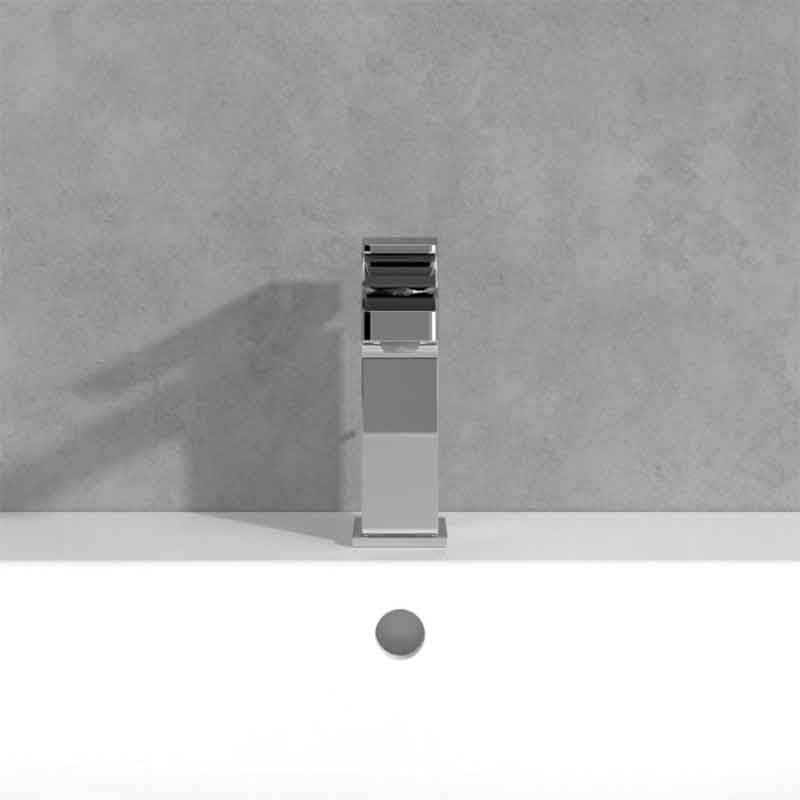 Baterie lavoar Villeroy & Boch, Architectura Square, fara ventil, crom — imaginea 6