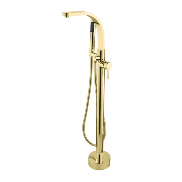 Baterie cada - dus freestanding Besco Decco I auriu lucios — imaginea 2