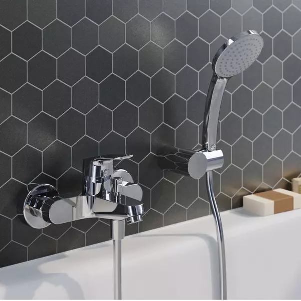 Baterie cada - dus Ideal Standard Ceraflex crom lucios cu set de dus — imaginea 6