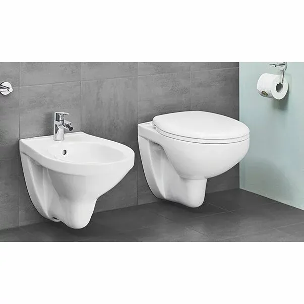 Baterie bideu Grohe BauEdge crom lucios — imaginea 4