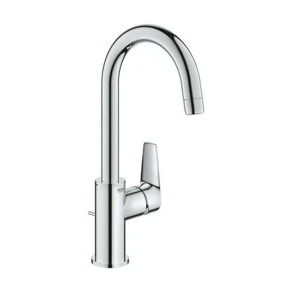Baterie lavoar Grohe BauEdge New L crom gat de lebada — imaginea 2