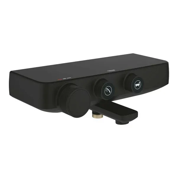 Baterie termostatata cada negru mat Grohe Grohtherm SmartControl