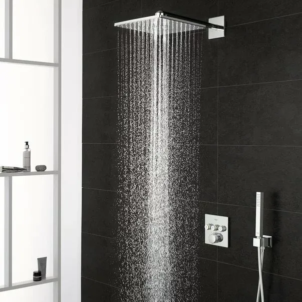 Baterie dus Grohe Grohtherm SmartControl termostatica patrata cu 3 iesiri — imaginea 3