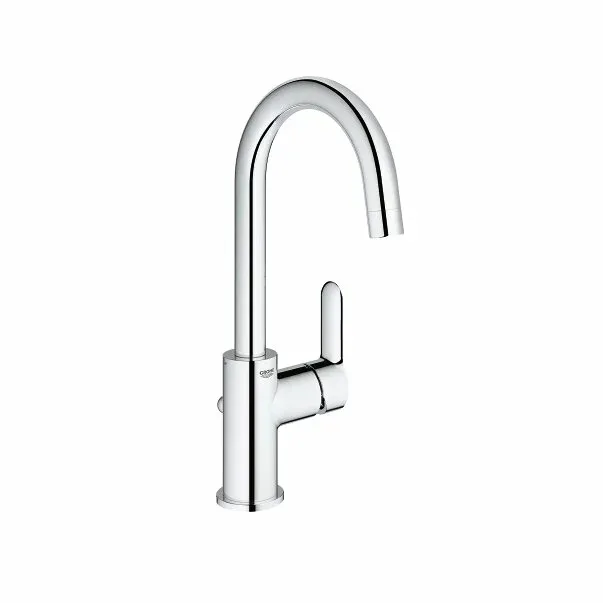 Baterie lavoar Grohe BauEdge L pipa tip C crom lucios — imaginea 3