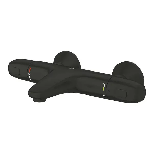 Baterie termostatata cada negru mat Grohe Grohtherm 1000 — imaginea 2