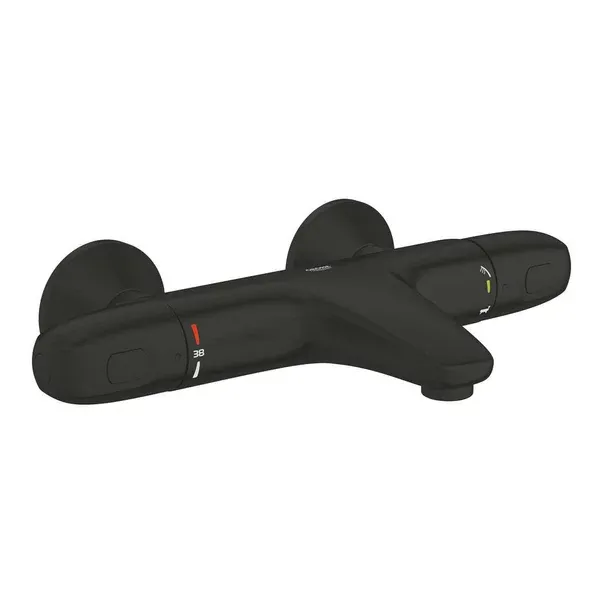 Baterie termostatata cada negru mat Grohe Grohtherm 1000 — imaginea 3