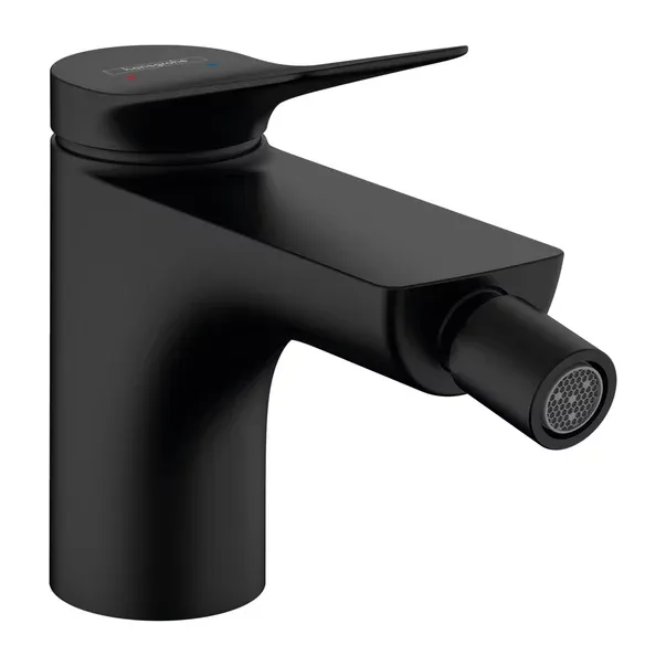 Baterie bideu Hansgrohe Vivenis cu ventil Pop-Up negru mat — imaginea 2