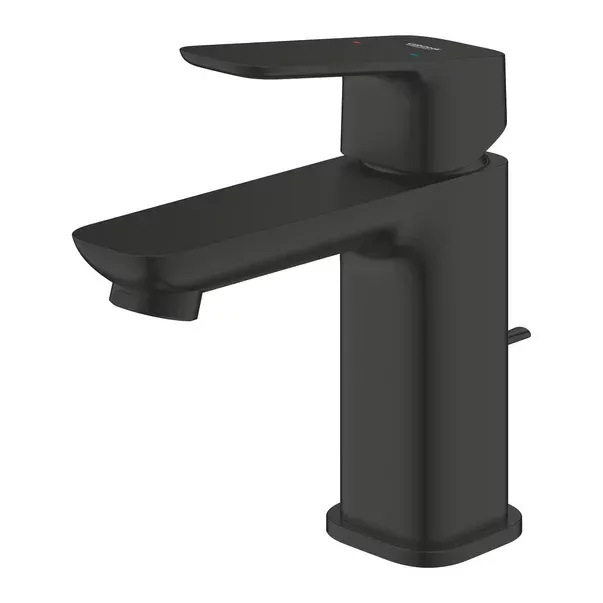 Baterie lavoar monocomanda Grohe Cubeo S cu ventil Pop-Up negru mat — imaginea 6