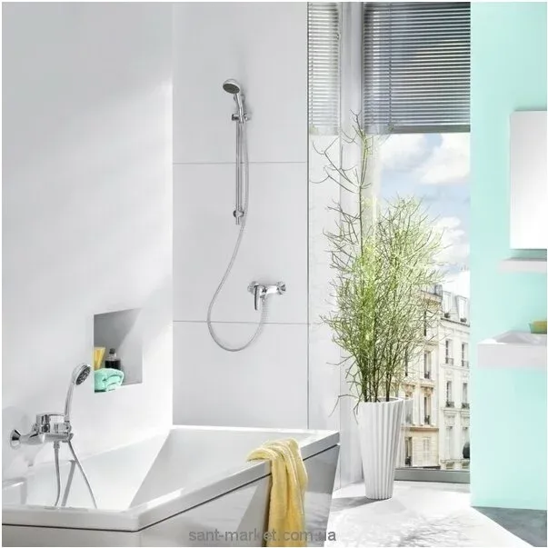 Baterie cada - dus Grohe BauEdge crom — imaginea 2