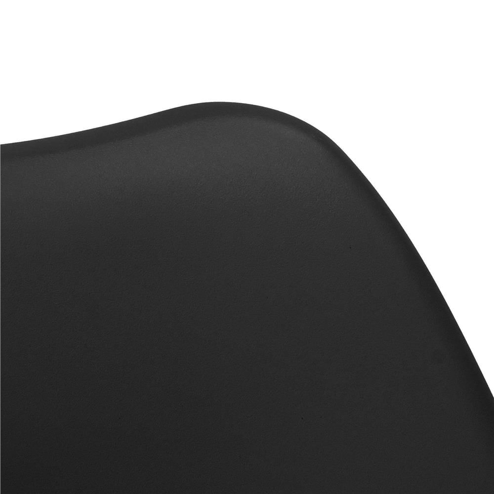 Set 4 scaune dining Verdhe pentru bucatarie cu perna tapitata cu piele ecologica, 44x82cm, negru — imaginea 13
