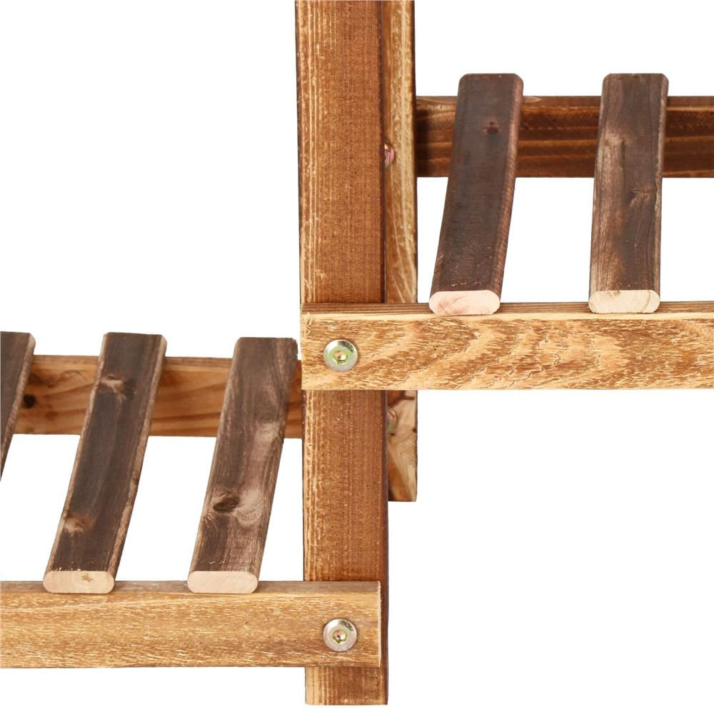 Stand de flori din lemn cu 8 etajere suport GA198, 85x70cm — imaginea 5