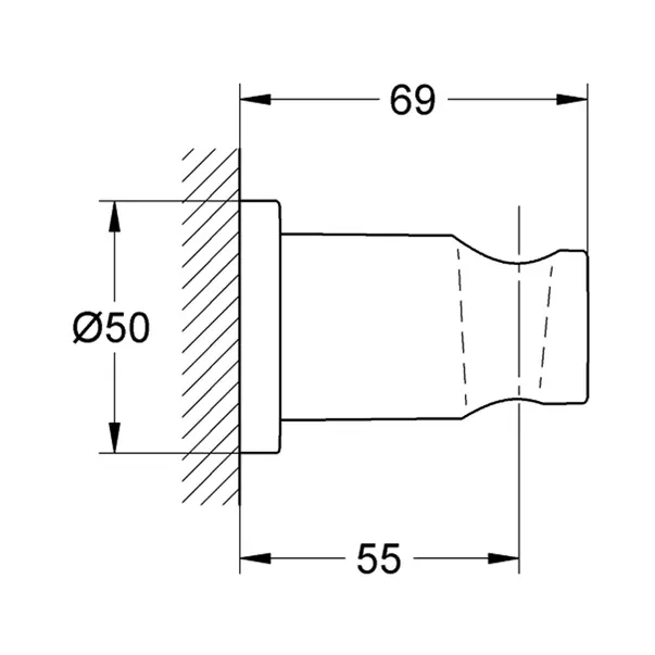 Agatatoare dus Grohe Rainshower antracit periat Hard Graphite — imaginea 4