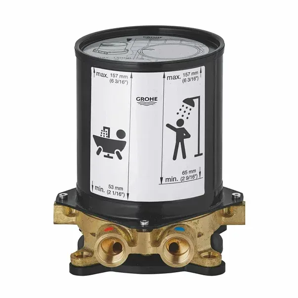 Corp incastrat Grohe pentru baterii/pipe de cada — imaginea 5