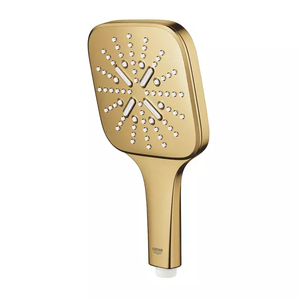 Para de dus Grohe Rainshower SmartActive 130 Cube 3 functii auriu periat Cool Sunrise — imaginea 6