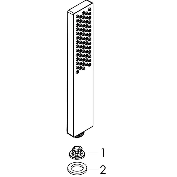 Para de dus bronz periat Hansgrohe Pulsify E 100 1 functie — imaginea 2