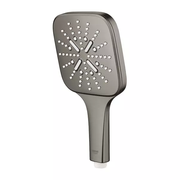 Para de dus Grohe Rainshower SmartActive 130 Cube 3 functii antracit periat Hard Graphite — imaginea 5