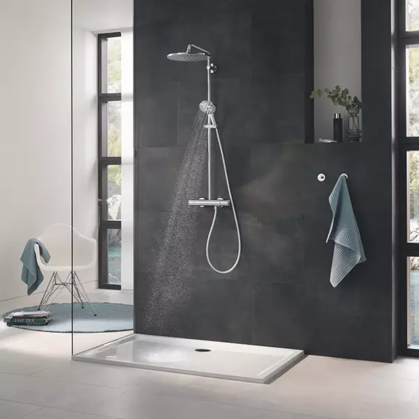Para de dus Grohe Rainshower SmartActive 3 functii antracit periat Hard Graphite — imaginea 5