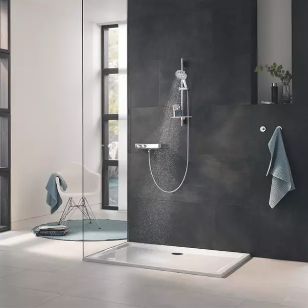 Para de dus Grohe Rainshower SmartActive 3 functii auriu periat Cool Sunrise — imaginea 5