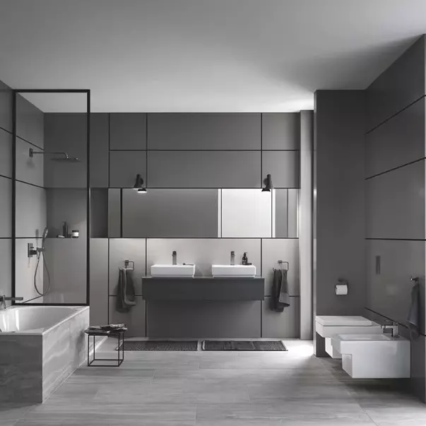Para de dus Grohe Rainshower SmartActive 130 Cube 3 functii antracit periat Hard Graphite — imaginea 6