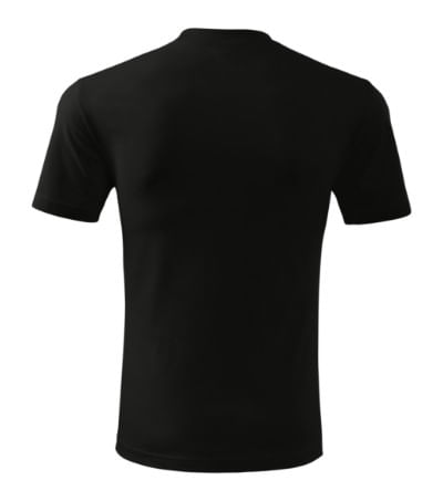 Tricou unisex Malfini Classic 101, bumbac 160 g/mp, croiala tubulara Negru