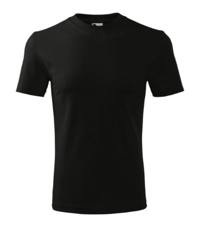 Tricou unisex Malfini Classic 101, bumbac 160 g/mp, croiala tubulara Negru - imagine 2