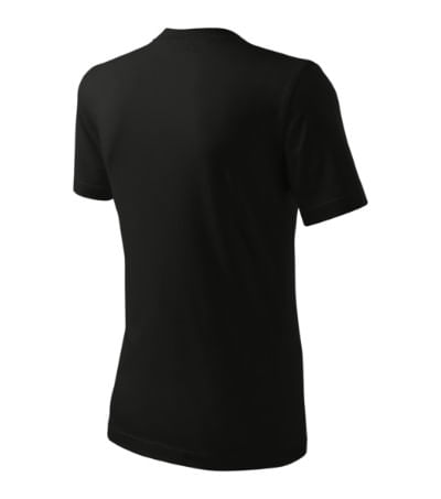 Tricou unisex Malfini Classic 101, bumbac 160 g/mp, croiala tubulara Negru - imagine 3