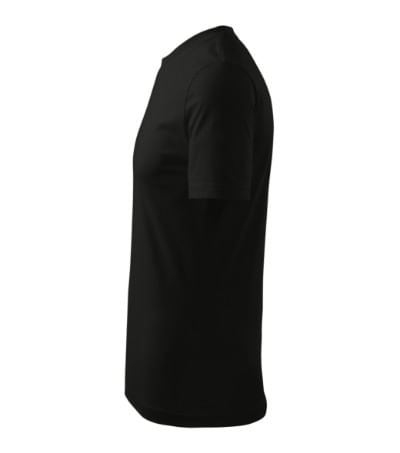 Tricou unisex Malfini Classic 101, bumbac 160 g/mp, croiala tubulara Negru - imagine 4
