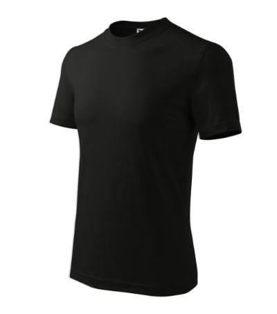 Tricou unisex Malfini Classic 101, bumbac 160 g/mp, croiala tubulara Negru - imagine 5