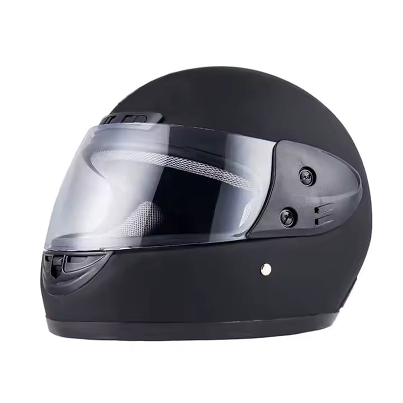 Casca moto/scuter Full face unisex, cu viziera, FIXATO, marime universala 58-62cm, neagra - imagine 5